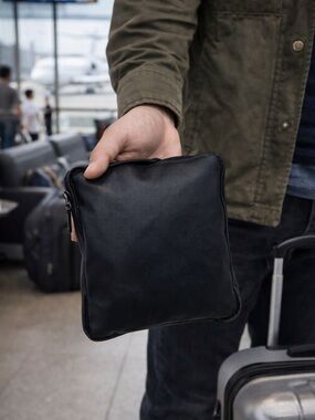 Samsonite Foldable Travel Tote Black Packable Carry On Overnight Bag